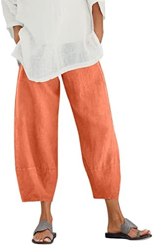 Grge Beuu obrezane hlače za žene, ženske kapri hlače sa džepovima širine noge casual meko hlače lagane kaprisu pantalone
