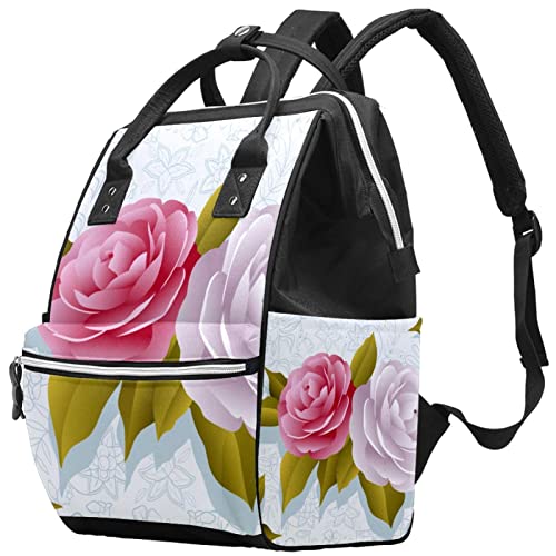 Camellia Cvijeće pelene tote torbe mammmy ruksak velikog kapaciteta pelena torba za staračku torbu za brigu o bebi