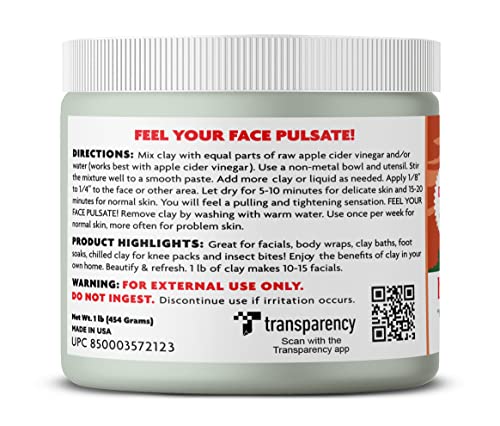 Aztec Secret-Indijska ljekovita glina 1 lb - Deep Pore Cleansing Facial & Maska za tijelo – originalna prirodna kalcijum bentonit