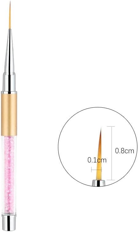 NIZYH nail Art Pen Painted Diamond Phototherapy četkica Hook Line Carved Flower Crystal Alati 5 komada / Set