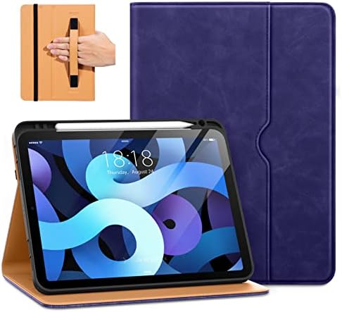 DTTO za iPad Air 5th / 4. generacija 10,9 inča 2022/2020, premium kožna poslovna folija pokrivač sa držačem olovke, takođe fit iPad