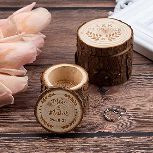 Vinisong ugravirani vjenčani prsten za vjenčani prsten za vještinu zaručničke kutije za vjenčani prsten nositeljica kutija za vjenčanje