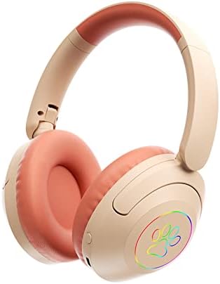 Qonioi bežične slušalice - Bluetooth preko slušalice za uši, osvetljene 7-boja svjetla sa malim kašnjenjem odvojive slušalice Šokantne