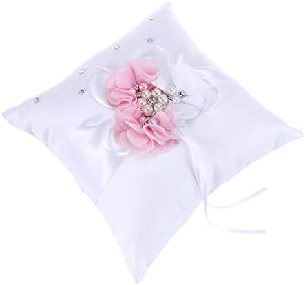 NUOLUX jastuk za nosioce prstena, 2020cm jastuk za vjenčani prsten biserni cvijet ukrašen