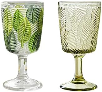 Generički reljefni teksturni list čaša za vino pehar reljef lista pehar Vintage Green Cup čaša za piće Spirits piće za svadbene zabave