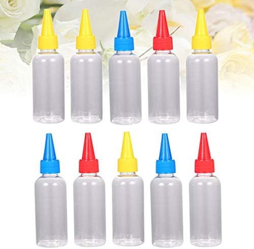 Tomaibaby 15kom Set boca za stiskanje od 80ml Sand Art boce prozirni dispenzer za stiskanje plastike za rastvarače tečno mastilo za