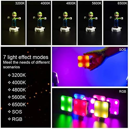 Fomito Mini RGB multifunkcionalna LED boja lagana LED-68RI komplet Podesiva temperatura u boji 3200K-6500K sa telefonskim kopčom i