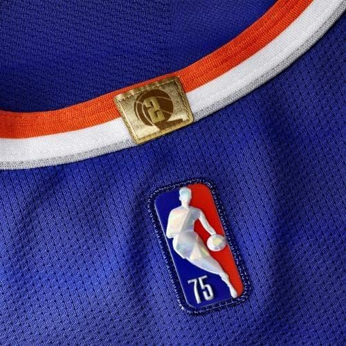 Uokvirena RJ Barrett New York Knicks autografirani plavi Nike Diamond Autentični dres sa natpisom Maple Mamba - autogramirani NBA