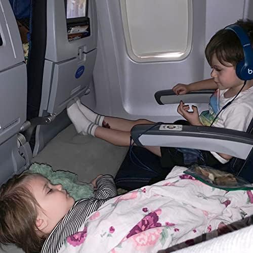 Rewondah za noge za noge na naduvavanje za zračno putovanje, dječji avioni krevet | Podesiva visina Plower Honor Jastuk za odmor |