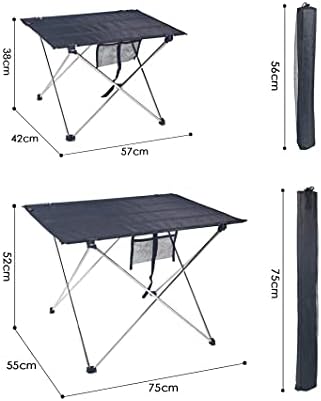 EYHLKM prijenosni sklopivi stol za kampiranje vanjski namještaj računarski kreveti za piknik Aluminijska legura