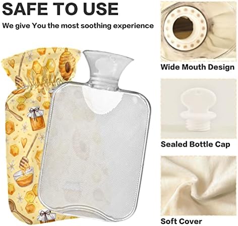 Flaše za toplu vodu sa poklopcem vrećica za toplu vodu za pčele za ublažavanje bolova, menstrualne grčeve, stopala i grejač kreveta