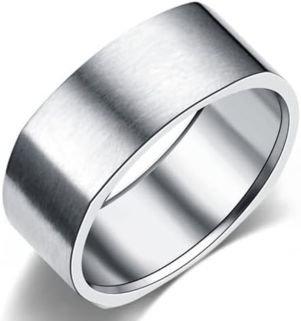 Koleso 8mm prsten vjenčani zaručnički kvadratni prstenovi Žene Muškarci personalizirani prsten prilagodite prsten ugravirani prsten-54025