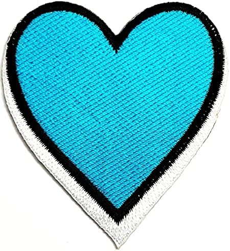 Kleenplus 3kom. Plavo srce Patch slatka lijepa Ljubav Srce crtane naljepnice zanati Umjetnost šivanje popravak vezeno željezo na šivati