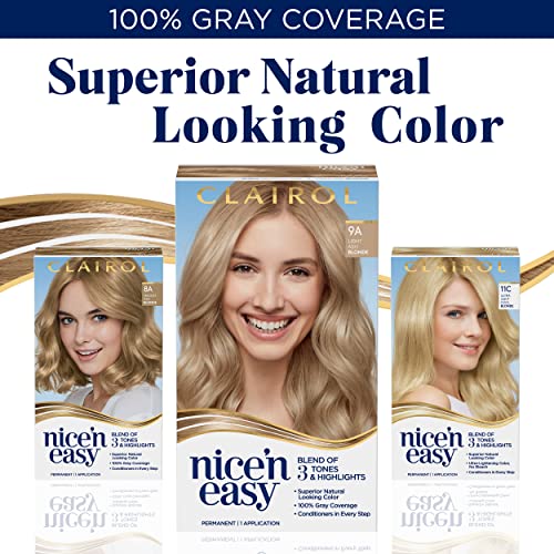 Clairol Nice'n Easy Permanent farba za kosu, 10 ekstra Svijetloplavih boja kose, pakovanje od 3 komada