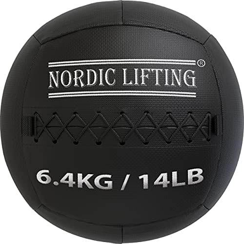 Nordic Lifting Wrist Wraps 1p-Camo Grey Bundle sa zidnom loptom 14 lb