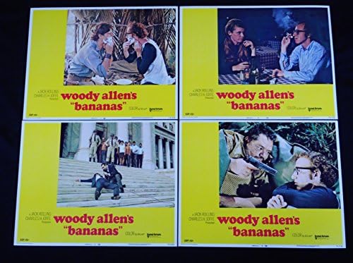 Banane 1971 WOODY ALLEN LOUISE LASSER komedija 11x14 lobi kartica SET 8 C10 MINT neiskorišteni!!