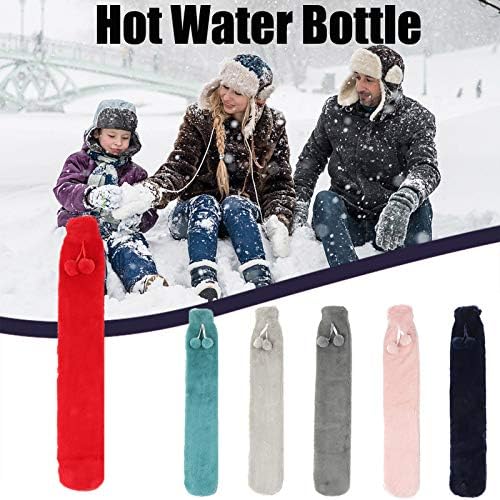 Duga flaša za toplu vodu - krevet topla struka topla leđa flaša za toplu vodu sa Super mekanim poklopcem od plišanog materijala 1L