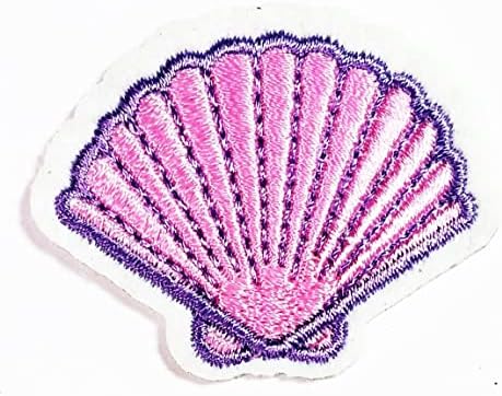 Kleenplus 3kom. Mini Seashell Mermaid Patches naljepnica Umjetnost Pink Seashell za djecu Crtić Patch znak simbol kostim majice jakne