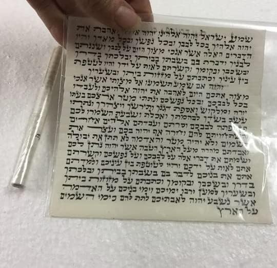 Kosher Mezuzah Scroll Sefardi 7 CM 2,75 Napravljen od pergamenta koji je košer židovski blagoslov u svaka vrata shema blagoslov židovski