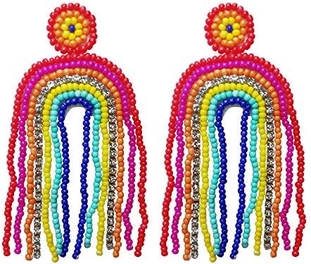 Izjava Drop naušnice Rainbow Ressel Perla Dangle naušnice poklon za žene