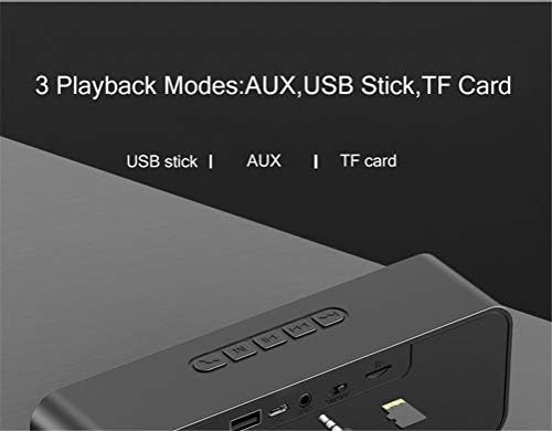 Bluetooth 5.0 zvučnik sa USB fleš pogonom TF kartica za reprodukciju subwoofera TWS 1500mAh bežična bas kolona