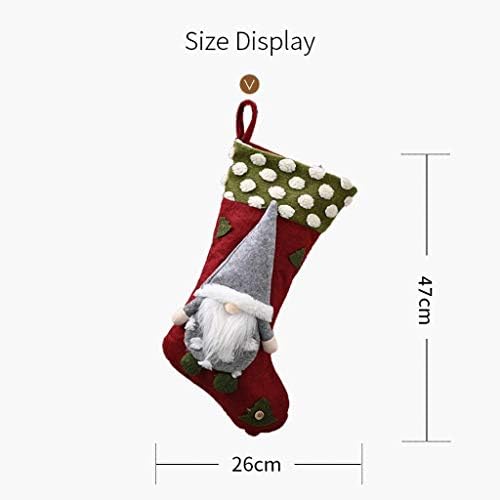 RTFGJ Božićno skladištenje čarape za čarape Božićne čarape Santa poklon torba Xmas Dekoracije Candy Bag Božićne čarape Držač čarapa za odmor za odmor Novogodišnji dekor