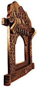 Trgovina rukotvorinama Lord Radha Krishna slika postera u ukrasnom obliku pauna Jharokha drveni okvir