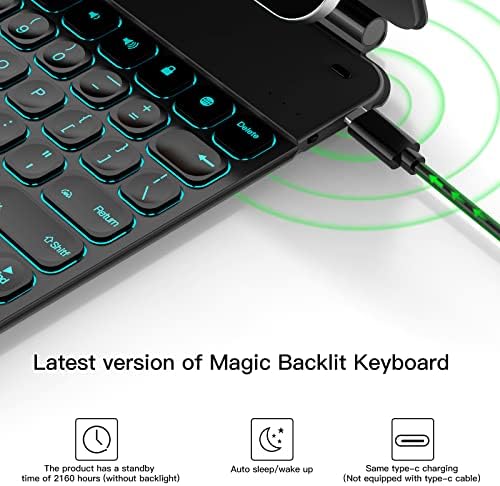 Wenurpai Magic Magnetic tastatura za ipad pro 12,9inch 2022, ultra tanka trackpad bežična tastatura, tanak, čvrst i izdržljiv