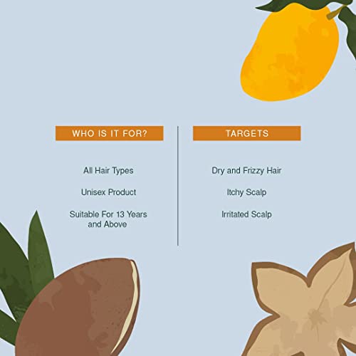 Allergy Sacha Inchi, Argan i Mango maslac maska za kosu, 75 G, organska maska za kosu za suhu & kovrčavu kosu - prirodna, čista