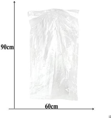 Fengheshun pakovanje od 100 torbi za odjeću, prozirna torba za odijelo ,pokrivač prašine za odjeću, torba za odlaganje haljine i haljine