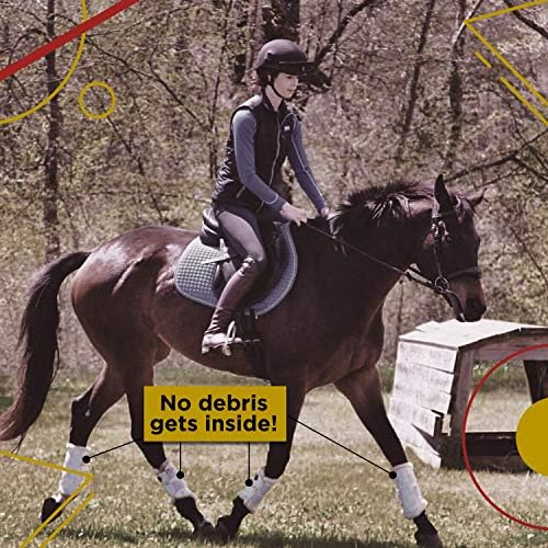 Kavallerie Dresurne konje čizme: čizme za četkanje od umjetne kože od flisa za trening, skakanje, jahanje, Eventing-brzo nošenje za disanje, lagani omot koji apsorbira udarce