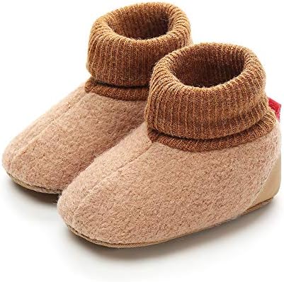 Akingio Baby Boys Girls Boocies Non Skid Soft Soft Soft Pamučne čizme Dojenčad papuče novorođenčad prve cipele za kočiju