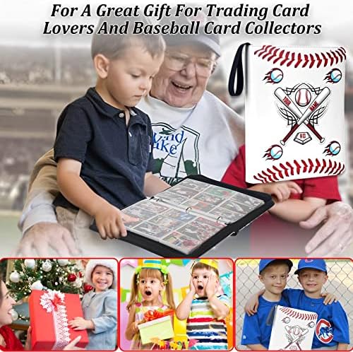 Binder bejzbol kartice, 900 kartica za trgovanje kamtarskim karticama sa patentnim zatvaračem, vez za sportsku kartu sa 50 uklonjivih
