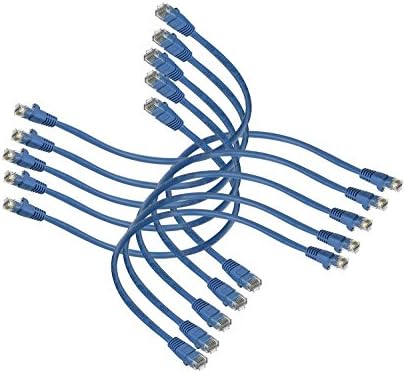 Imbaprice 1 'CAT5E mrežni Ethernet patch kabel, 10 paketa, plava