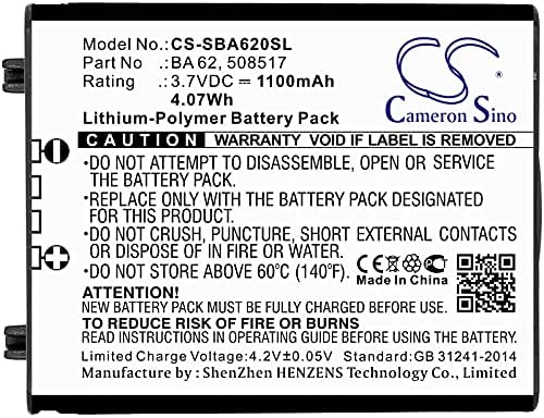 Zamjena baterije za Sennheiser sk 6212 bodypack Wireless tran SK 6212 LM 6062 L 6000 BA 62 508517