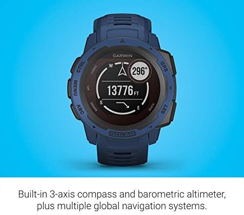 Garmin Instinct solarni, robusni vanjski Smartwatch sa mogućnostima solarnog punjenja, ugrađene Sportske aplikacije i praćenje zdravlja,