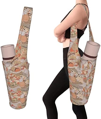 PandaWang Yoga Mat torba Yoga torba sa velikim vanjskim džepom i unutrašnjim džepom Yoga torba za žene Yoga torbe & amp; Nosači odgovaraju