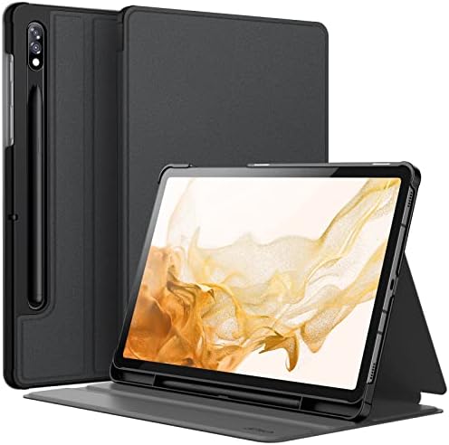 JETech futrola za Samsung Galaxy Tab S8 2022 / S7 2020 11-inčni sa držačem S Pen, tankim Folio postoljem zaštitni poklopac tableta,