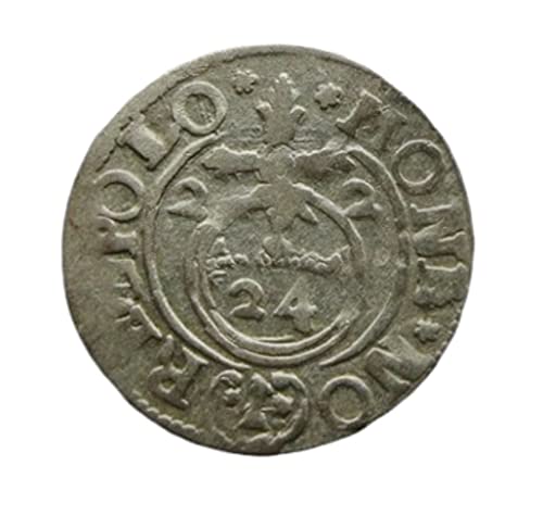 1700 Nema poltaka srebrnih kovanica poljskog-litvanskog Commonwealth 17 Century Poltorak Prodavač dobro