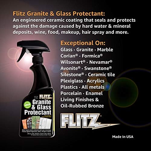 Flitz granitne čistač stakla + zaptivač, sef na hrani, moćna Carnauba voska formula za čišćenje, poljski + zaštiti kuhinjske i kupaonske