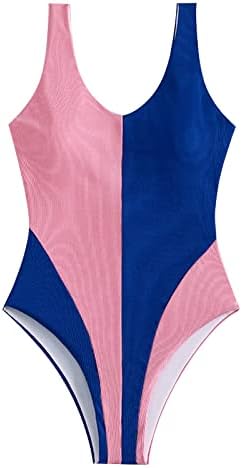 YubnLvae kupaći kostimi za žene jednodijelno labavo fit Tummy Control Craw Crew tiskani 2023 ljetni plažni modni kupaći kostim