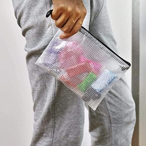 Oaimyy Plastic Mesh zipper torbica fascikle za dokumente torba sa nalepnicom džep & fascikle Zip datoteka za školski Kancelarijski