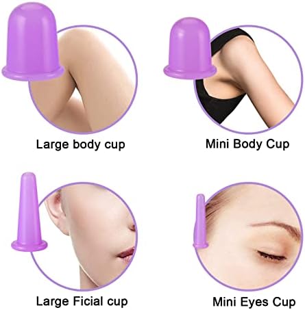 Set za Cupping lica i tijela-Set za Cupping lica, poboljšajte bore na koži lica, očiju i vrata, terapija usisna čaša za celulit efektivno