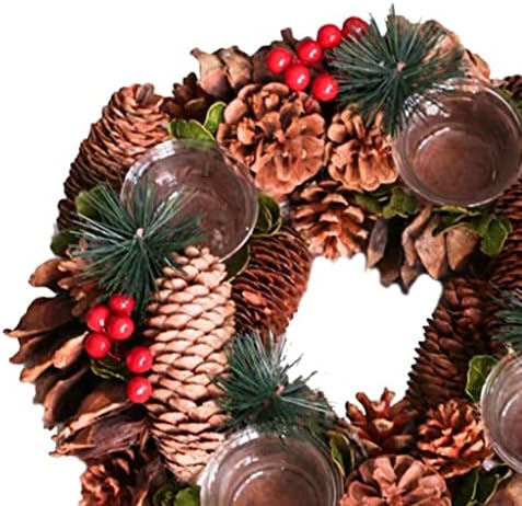 IEUDNS traka Božić Advent vijenac Sezonski središnji dekor Advent svijećnjak svijeće ukrasi Advent Kalendar sezonska dekoracija