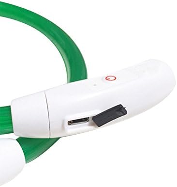 70cm PET USB punjenje ovratnika za pse LED punjiva noć treperi blistavi blistavi ovratnik za pse plastični vrat za pse