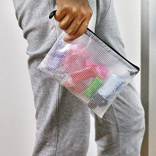 Oaimyy - - Plastična mrežasta torbica sa zatvaračem fascikle za dokumente torba fascikle Zip datoteka za školsku kancelariju,putovanje,