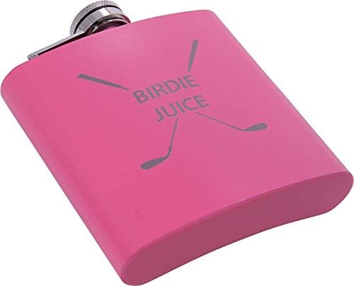 Birdie Juice boca, lijevak, čašice i poklon kutija-Golf Birdie Juice Hip Nerđajući čelik metalna mat 6-unca tikvica za golf