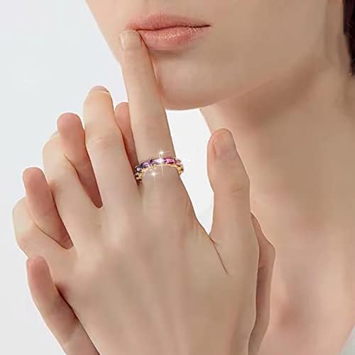 2023 novi Multi šareni Cirkon ženski prsten jednostavan modni nakit popularna dodatna oprema prsten sa ružom