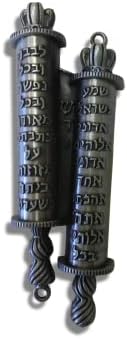 3 luka USA Pewter Shema Pomicanje mezuzah hebrejsko pisanje-4,5 inča visok