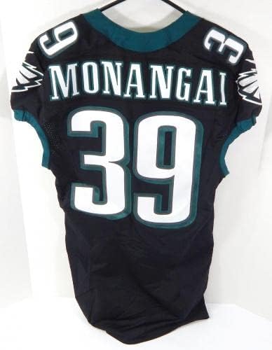 2015 Philadelphia Eagles Kevin Monangai 39 Igra izdana Black Jersey 40 DP29120 - Neintred NFL igra rabljeni dresovi